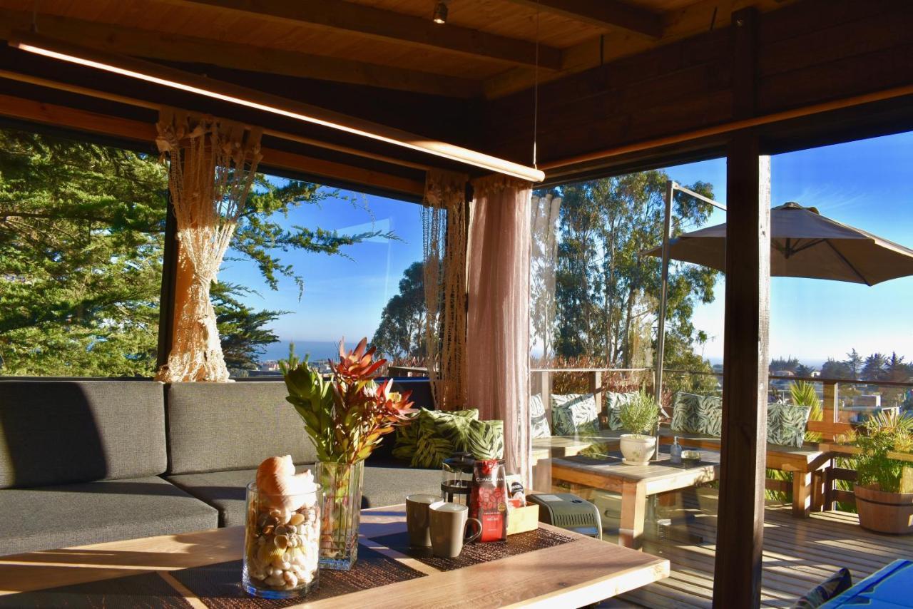 ---- Escapada De Lujo Para Dos ---- Casa Boutique Privada - Vistas Al Oceano - Parrilla Y Fogon En Quincho Privado - Insumos Desayuno - Tu Estadia Incluye Gratis 1 Sesion De Hidromasaje & Cromoterapia Bajo Las Estrellas En Jacuzzi Privado (Adults Onl Pichilemu Extérieur photo